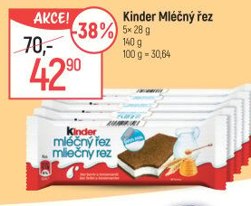 Řez mléčný Kinder