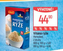 Rýže parboiled Vitana