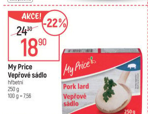Sádlo vepřové My Price