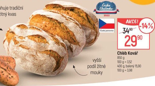 Chléb Kovář Globus