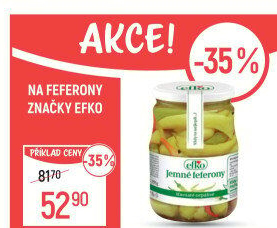 Feferony jemné Efko
