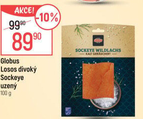 Losos divoký Sockeye uzený Globus
