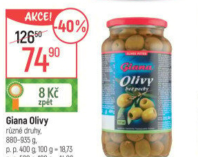 Olivy zelené Giana