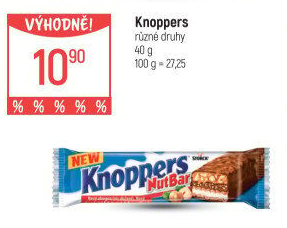Oplatky Knoppers NutBar Storck