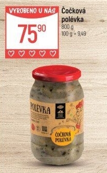 Polévka čočková Globus