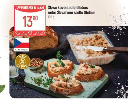 Sádlo škvarkové Globus