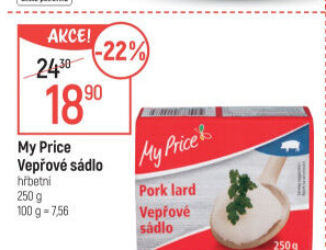 Sádlo vepřové My Price