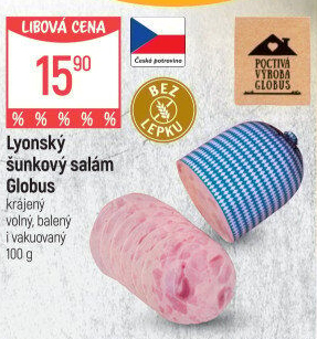 Salám lyonský šunkový Globus