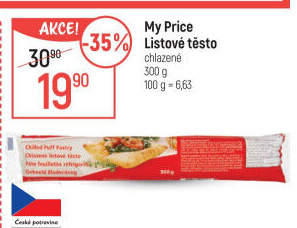 Těsto listové My Price