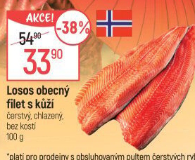 Losos obecný filety