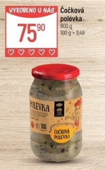 Polévka čočková Globus