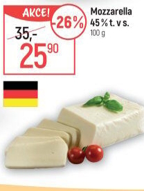 Sýr Mozzarella cihla 45%