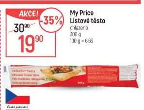 Těsto listové My Price