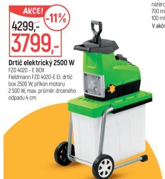 Elektrický drtič Fieldmann FZD 4020-E