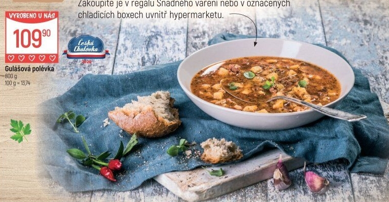 Gulášová polévka Globus