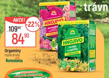 Hnojivo na túje a cypřišky Orgamin Forestina