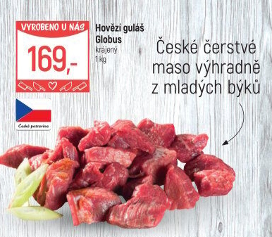 Hovězí maso na guláš Globus