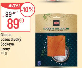 Losos divoký Sockeye uzený Globus