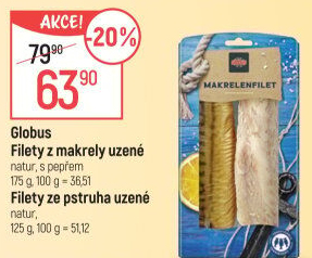 Makrela filety uzené Globus