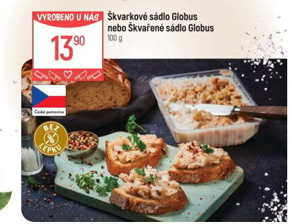 Sádlo škvarkové Globus