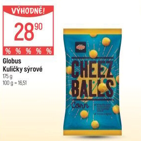 Snack sýrové kuličky Globus