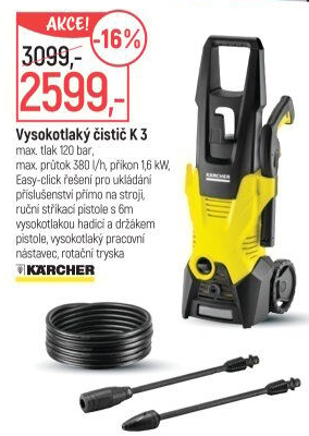 Vysokotlaký čistič K3 Kärcher