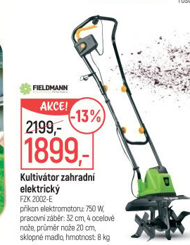 Zahradní kultivátor FZK 2002 E Fieldmann