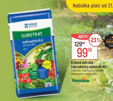 Zahradnický substrát Krásná zahrada