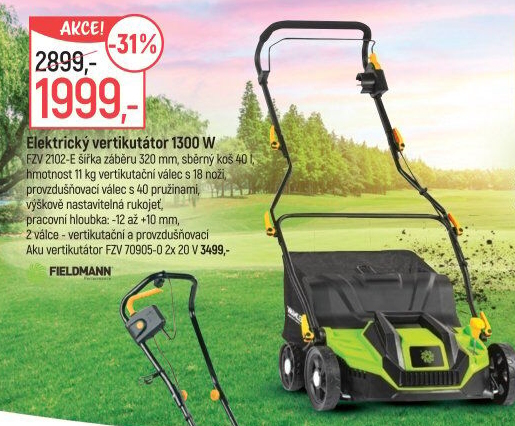 Elektrický vertikutátor FZV 2102 E Fieldmann