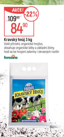 Kravský hnůj Hoštické hnojivo