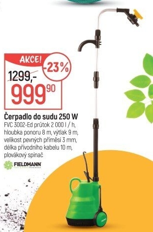 Ponorné čerpadlo do sudu Fieldmann FVC 3002
