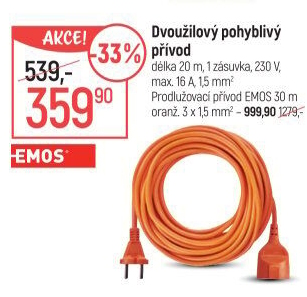 Prodlužovací spojka Emos