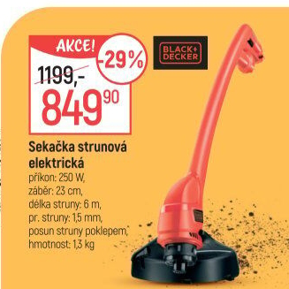 Sekačka strunová Black &amp