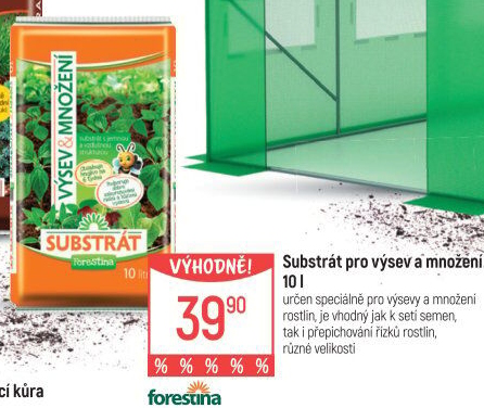Substrát pro výsev a množení Forestina