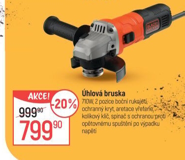 Úhlová bruska Black&amp