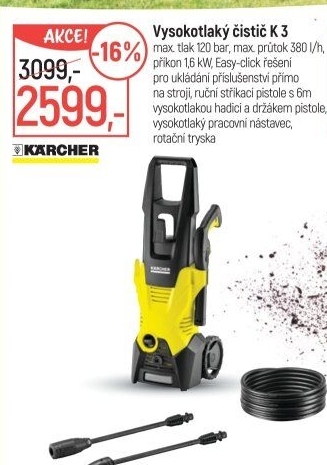 Vysokotlaký čistič K3 Kärcher