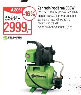 Zahradní vodárna Fieldmann FVC 8510-EC