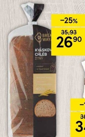 Chleb žitný kváskový Breadway