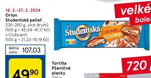 Čokoláda Studentská pečeť Orion