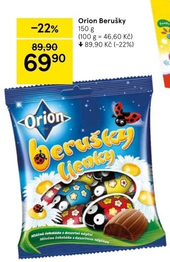 Čokoládové berušky Orion