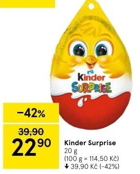 Čokoládové vajíčko s překvapením Kinder Surprise