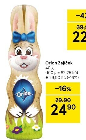 Čokoládový zajíc Orion
