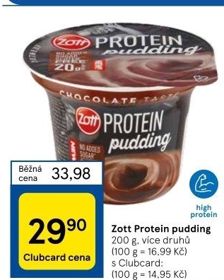 Dezert pudink protein Zott