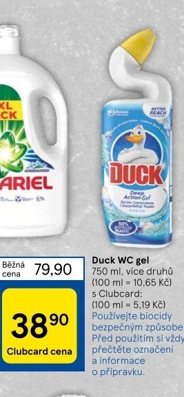 Gelový čistič WC Duck