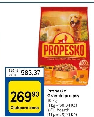 Granule pro psy Propesko