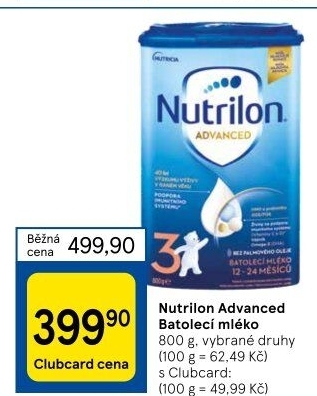 Kojenecká výživa Nutrilon Advanced