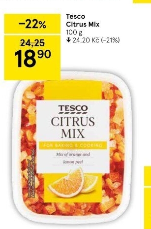 Mix citrusový Tesco