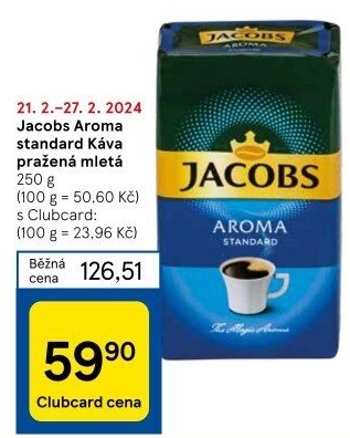 Mletá káva Jacobs Aroma Standard