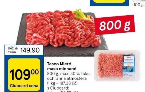 Mleté maso mix Tesco