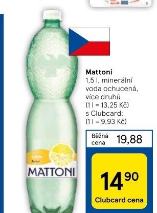 Ochucená voda Mattoni